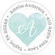 Watercolor Heart Round Address Labels in a Jar Image 6 of 7